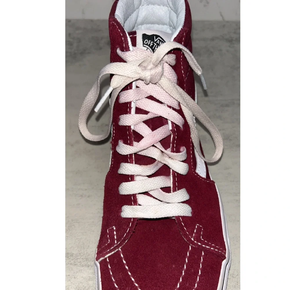Vans Maroon Sk8 Hi Top - Picture 4 of 11